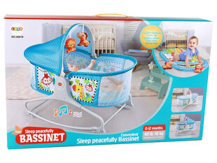 Daugiafunkcinė lovytė 2in1, mėlyna kaina ir informacija | Žaislai kūdikiams | pigu.lt
