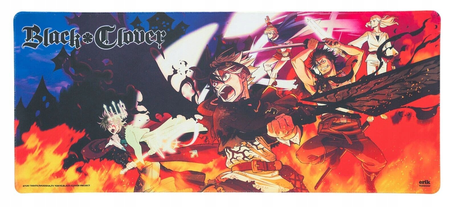 Pelės kilimėlis XXL Black Clover, 80 x 35 cm цена и информация | Pelės | pigu.lt