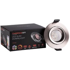 LED Downlight 8W Dim to Warm 520lm IP44 38° CRI>90 PF>0,9 (Internal Driver Included) Brushed Nickel THORGEON цена и информация | Монтируемые светильники, светодиодные панели | pigu.lt