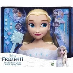 Lėlės galva šukuosenoms Princesses Disney Frozen 2 Elsa цена и информация | Игрушки для девочек | pigu.lt
