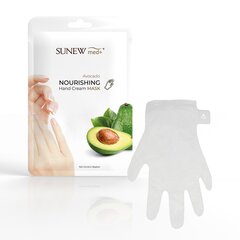 Regeneruojanti kaukė/pirštinės SUNEWmed+ Hand mask with avocado oil, 1 pora kaina ir informacija | Manikiūro, pedikiūro priemonės | pigu.lt