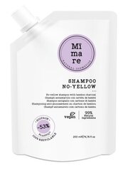 Šampūnas šviesiems plaukams Mimare No-Yellow, 200 ml цена и информация | Шампуни | pigu.lt