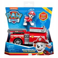 Žaislinė gaisrinė mašina Paw Patrol ir figūrėlė Marshall цена и информация | Игрушки для мальчиков | pigu.lt
