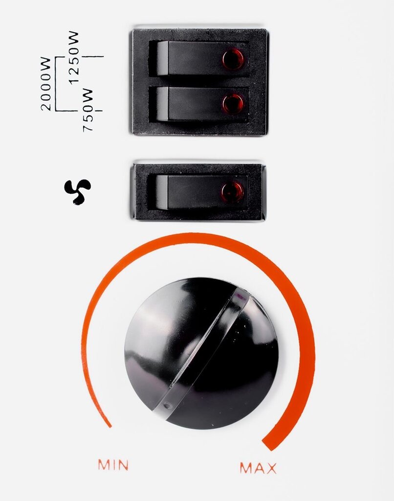 Elektrinis radiatorius - šildytuvas Maltec 2000W цена и информация | Šildytuvai | pigu.lt