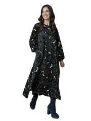 Велюровое платье-миди Lega SKZ162, черный/золотой цена и информация | Платья | pigu.lt