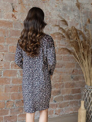 Модное велюровое платье Lega SKZ163, черный/кремовый/розовый цена и информация | Платья | pigu.lt