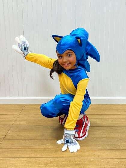 Karnavalinis kostiumas Deluxe Prime Sonic the Hedgehog, 1 vnt. kaina ir informacija | Karnavaliniai kostiumai | pigu.lt