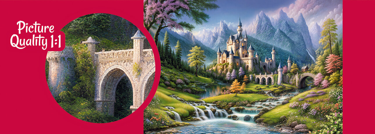 Dėlionė CherryPazzi Fairy Castle 500 d. kaina ir informacija | Dėlionės (puzzle) | pigu.lt