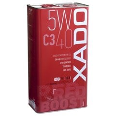 Xado Atomic Oil variklinė alyva 5W-40 C3 Red Boost, 5L kaina ir informacija | Variklinės alyvos | pigu.lt