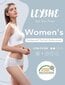 Menstruacinės kelnaitės moterims Leyshe, baltos/juodos, 3 vnt kaina ir informacija | Kelnaitės | pigu.lt