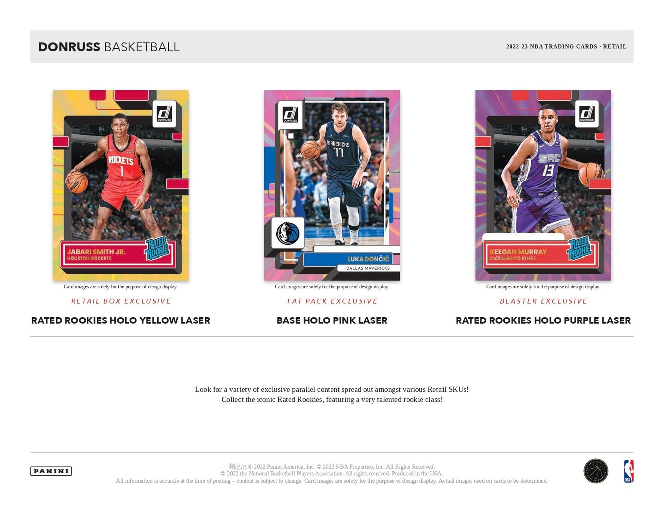 Krepšinio kortelės Panini Donruss 2022/2023 Blaster Box kaina ir informacija | Kolekcinės kortelės | pigu.lt