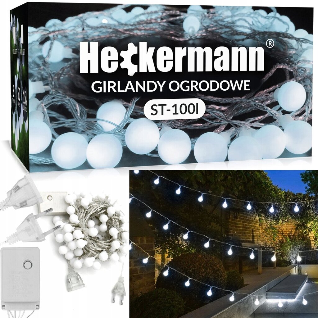 Lemputės Heckermann, 50 LED, 1m цена и информация | Girliandos | pigu.lt