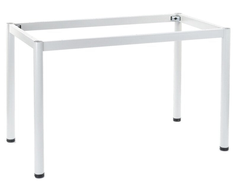 Metalinis stalo rėmas, 156x66x72,5 cm, baltas kaina ir informacija | Baldinės kojelės ir kojos | pigu.lt