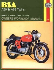 BSA A50 & A65 Twins (62 - 73) Haynes Repair Manual kaina ir informacija | Kelionių vadovai, aprašymai | pigu.lt