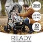 Kinderkraft universalus vežimėlis Moov Mink Pro 3in1, Grey Melange цена и информация | Vežimėliai | pigu.lt