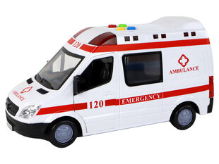 Машина скорой помощи со световыми и звуковыми эффектами, белая цена и информация | Игрушки для мальчиков | pigu.lt