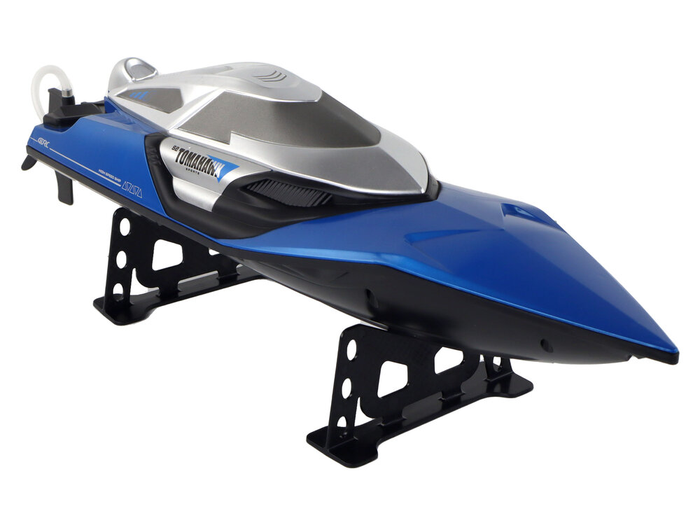 Nuotolinių būdu valdoma motorinė valtis su šviesos efektais, mėlyna kaina ir informacija | Žaislai berniukams | pigu.lt