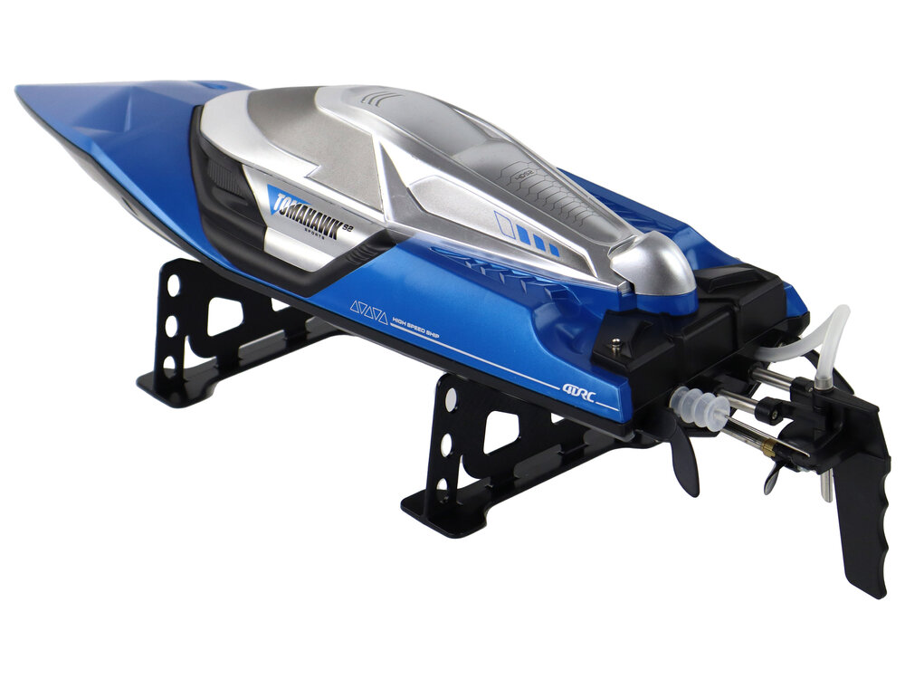 Nuotolinių būdu valdoma motorinė valtis su šviesos efektais, mėlyna kaina ir informacija | Žaislai berniukams | pigu.lt