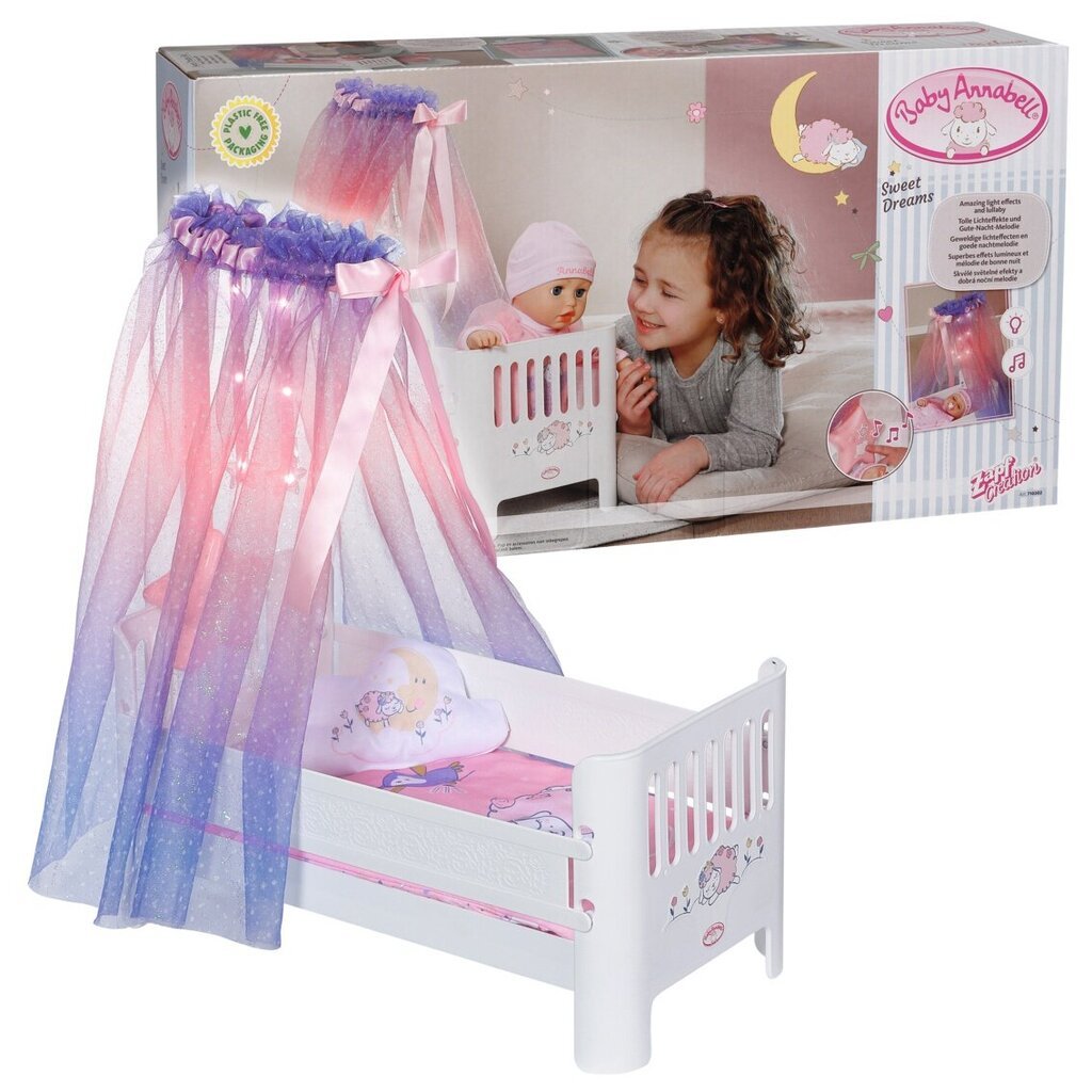 Lėlių lova Baby Annabell Saldžių sapnų kaina ir informacija | Žaislai mergaitėms | pigu.lt