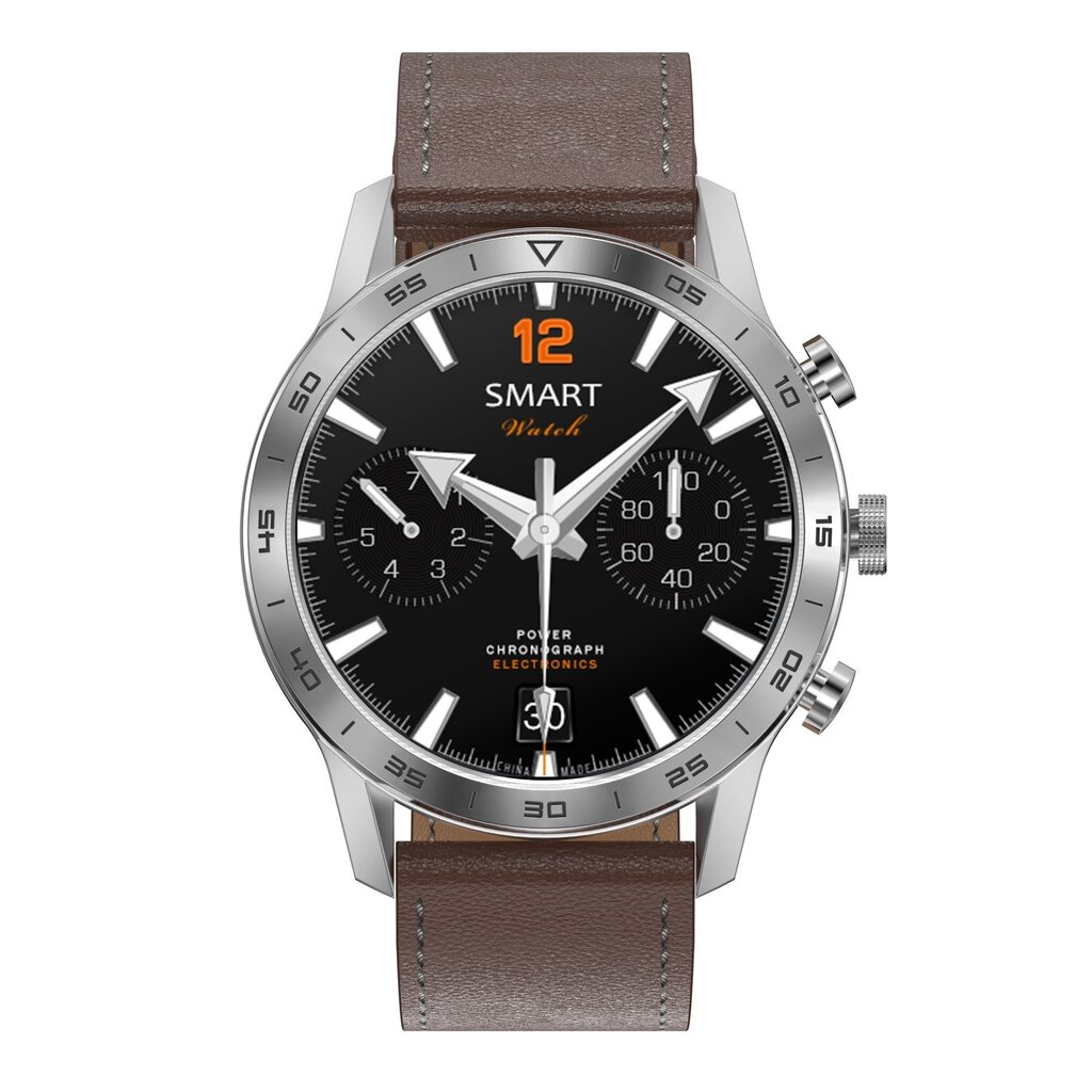 DT NO.1 DT70+ Silver Leather kaina ir informacija | Išmanieji laikrodžiai (smartwatch) | pigu.lt