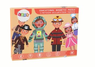 Magnetinė dėlionė Lean Toys Pasakų personažai kaina ir informacija | Dėlionės (puzzle) | pigu.lt