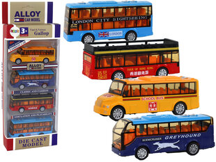 Spalvotų autobusų rinkinys Lean Toys kaina ir informacija | Žaislai berniukams | pigu.lt