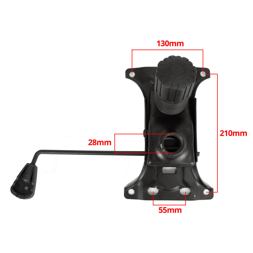 Pakreipimo mechanizmas biuro kėdėms, juodas kaina ir informacija | Kiti priedai baldams | pigu.lt