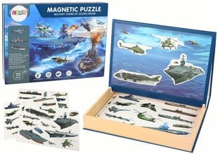 Magnetinė dėlionė Lean Toys Laivynas, 35 d. kaina ir informacija | Dėlionės (puzzle) | pigu.lt