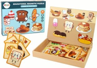 Magnetinė dėlionė Lean Toys Maisto produktai kaina ir informacija | Dėlionės (puzzle) | pigu.lt