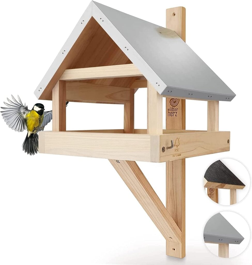Sieninis paukščių namelis Wildtier Herz, XL kaina ir informacija | Inkilai, lesyklėlės, narvai | pigu.lt