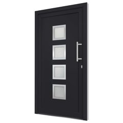 vidaXL Priekinės durys antracito spalvos 108x200cm 279197 цена и информация | Межкомнатные двери | pigu.lt