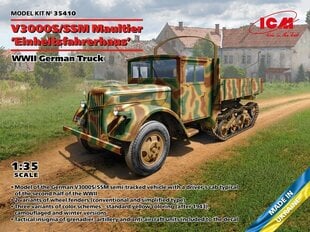 Klijuojamas modelis ICM 35410 WWII German Truck V3000S/SSM Maultier Einheitsfahrerhaus 1/35 kaina ir informacija | Klijuojami modeliai | pigu.lt