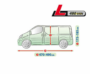 Mikroautobusas uždangalas 470-490cm Kegel-Blazusiak L480 Van Kegel-Blazusiak 5-4154-248-3020 kaina ir informacija | Auto reikmenys | pigu.lt