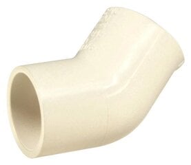 Alkūnė 4706-005, PVC-C, 1/2"x45°, klijuojamas vidus kaina ir informacija | Santechnikos jungtys, ventiliai | pigu.lt