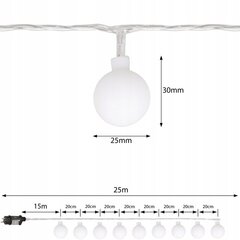 Sodo girlianda Ledhoff 50 LED, 25 m kaina ir informacija | Girliandos | pigu.lt