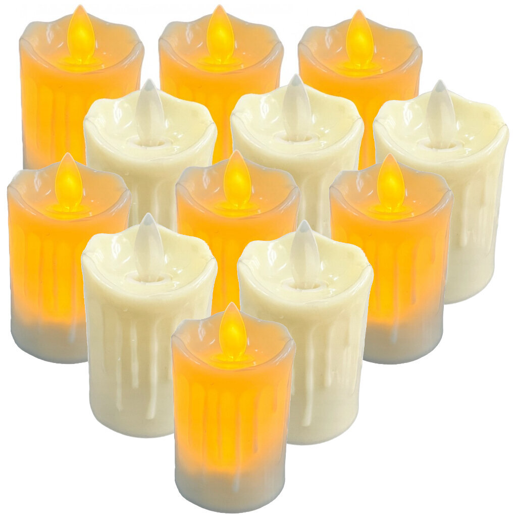 Vėlinių žvakė LED, dega 190 val. kaina ir informacija | Kapų žvakės | pigu.lt