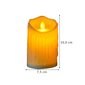 Vėlinių žvakė LED, dega 190 val. kaina ir informacija | Kapų žvakės | pigu.lt