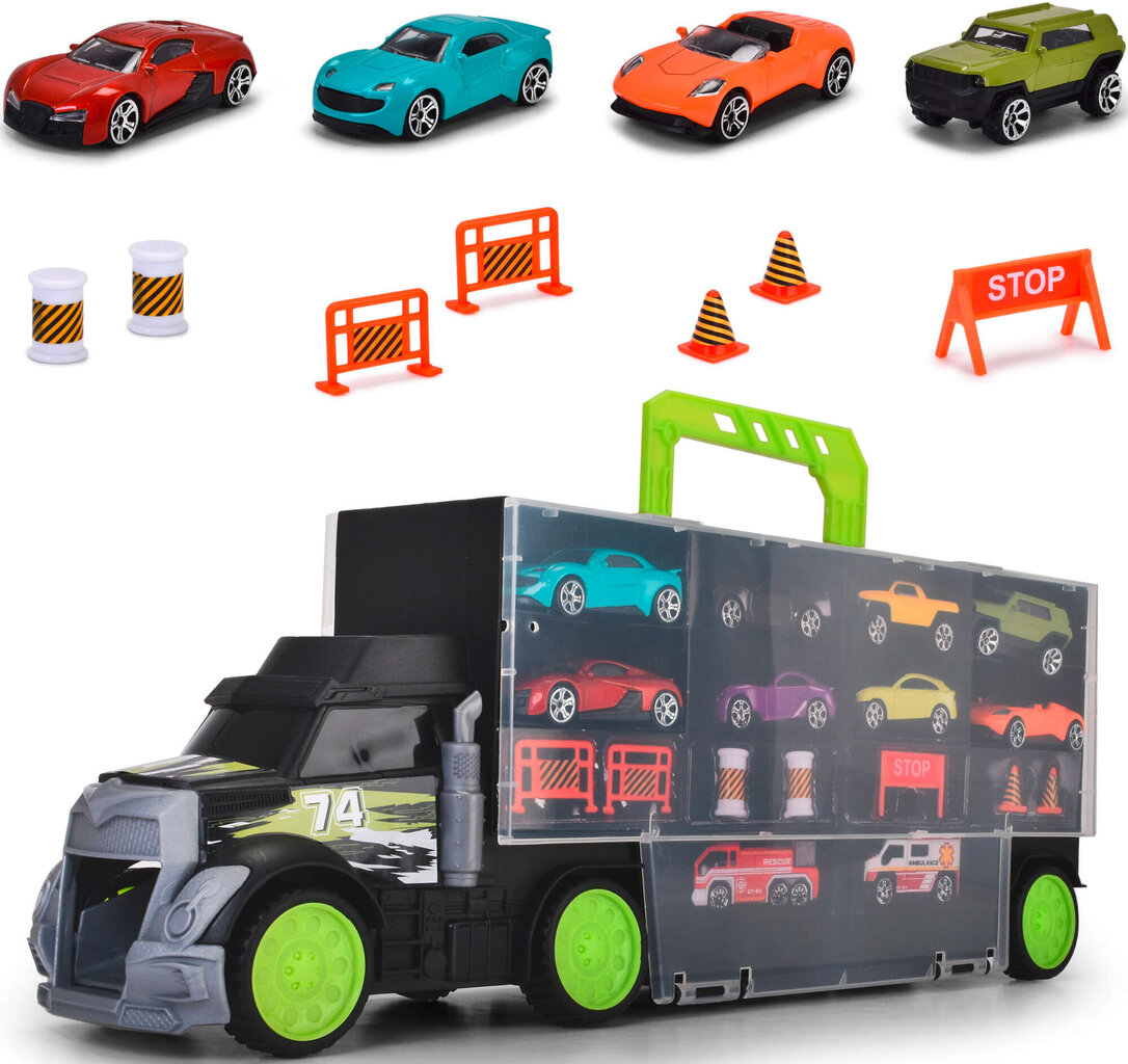 Sunkvežimis su automobiliais Dickie Toys kaina ir informacija | Žaislai berniukams | pigu.lt
