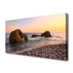 Reprodukcija Roko akmenys jūros kraštovaizdis kaina ir informacija | Reprodukcijos, paveikslai | pigu.lt