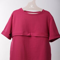 Žindymo marškinėliai su užtrauktuku Eko Mammas, raudoni kaina ir informacija | Žindymo prekės | pigu.lt