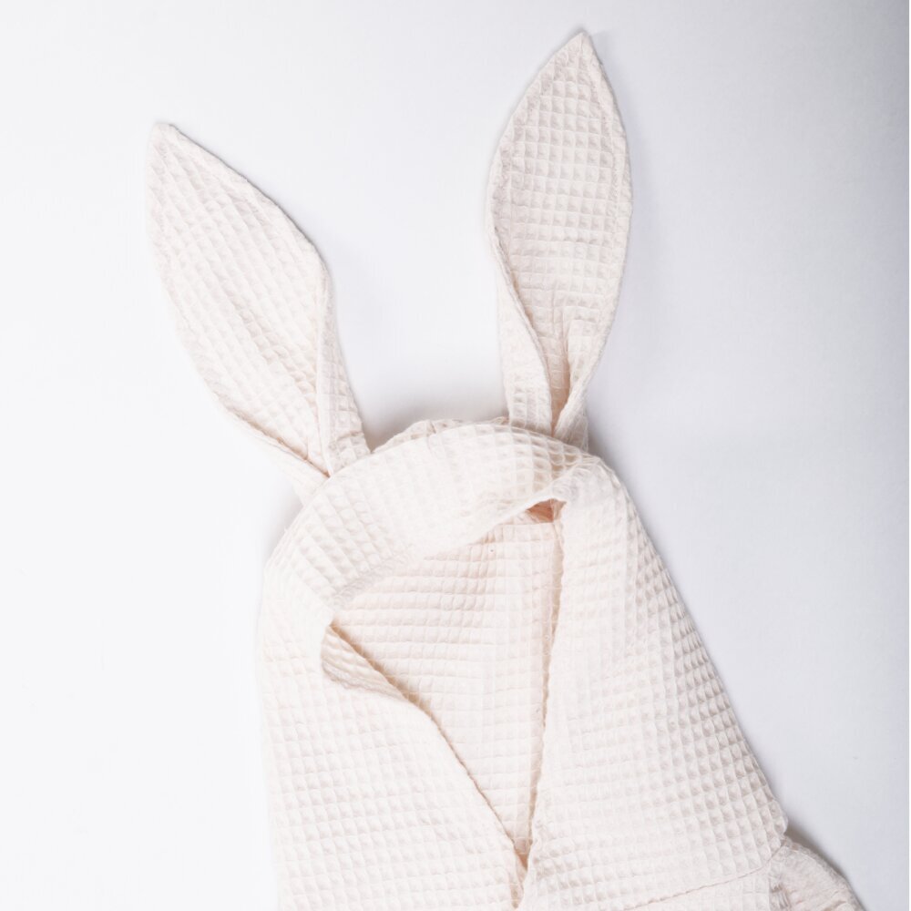 Vaikiškas rankšluostis Eko Mammas Bunny, baltas цена и информация | Maudynių priemonės | pigu.lt