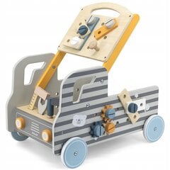 Vaikiškas stūmiklis su mediniais įrankiais Viga PolarB цена и информация | Игрушки для малышей | pigu.lt