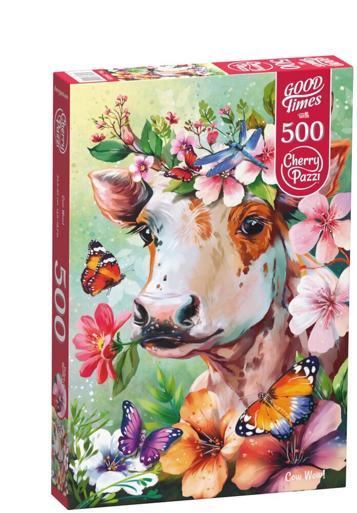 Dėlionė CherryPazzi Cow Wow! 500 d. kaina ir informacija | Dėlionės (puzzle) | pigu.lt