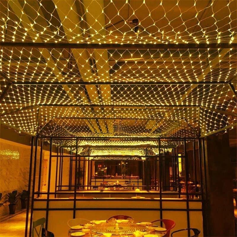 Kalėdinis tinklelis 1,5mx1,5m, 96 LED, LIVMAN YN-401 цена и информация | Girliandos | pigu.lt