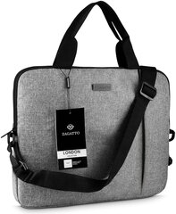 Nešiojamojo kompiuterio krepšys 15,6" pilkos spalvos, lengvas krepšys su dirželiu per petį Zagatto kaina ir informacija | Krepšiai, kuprinės, dėklai kompiuteriams | pigu.lt