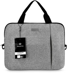 Nešiojamojo kompiuterio krepšys 15,6" pilkos spalvos, lengvas krepšys su dirželiu per petį Zagatto цена и информация | Рюкзаки, сумки, чехлы для компьютеров | pigu.lt