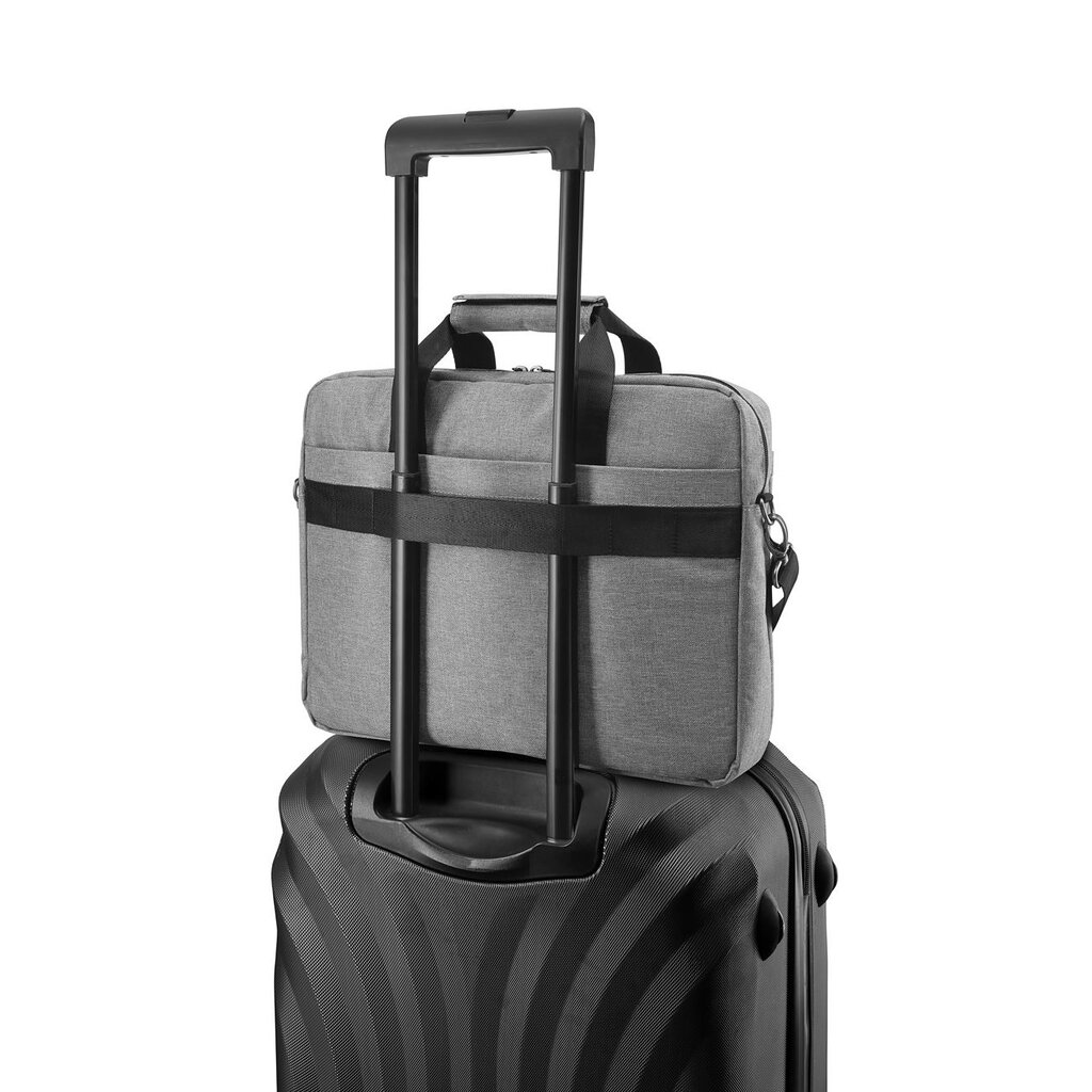 Nešiojamojo kompiuterio krepšys 15,6" pilkos spalvos su diržu per petį Zagatto kaina ir informacija | Krepšiai, kuprinės, dėklai kompiuteriams | pigu.lt