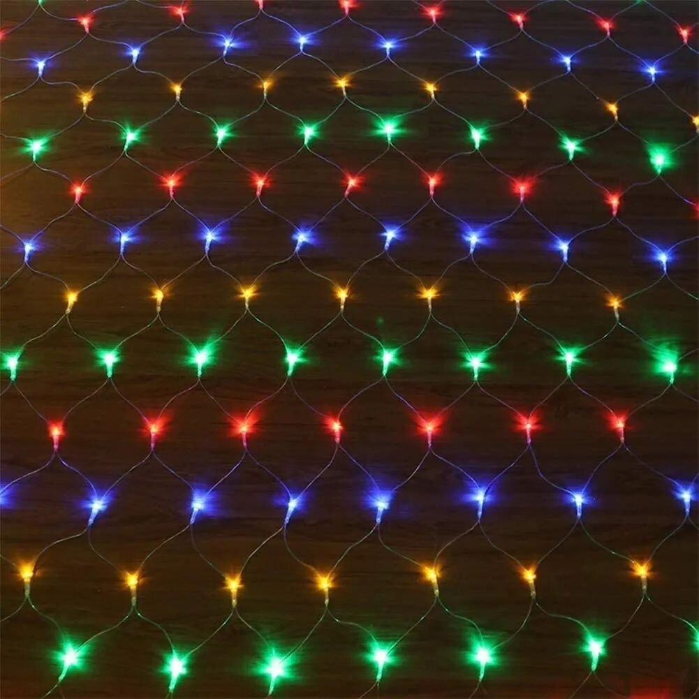 Kalėdinis tinklelis 1,5mx1,5m, 96 LED, LIVMAN YN-401 цена и информация | Girliandos | pigu.lt