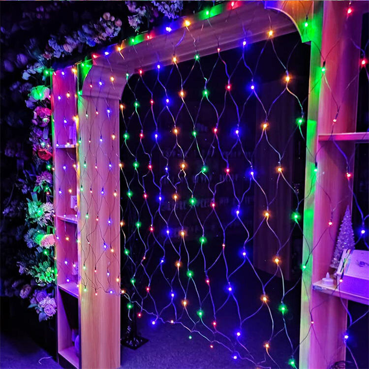 Kalėdinis tinklelis 1,5mx1,5m, 96 LED, LIVMAN YN-401 kaina ir informacija | Girliandos | pigu.lt