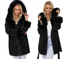 Пальто женское Corinna, черное цена и информация | Женские пальто | pigu.lt